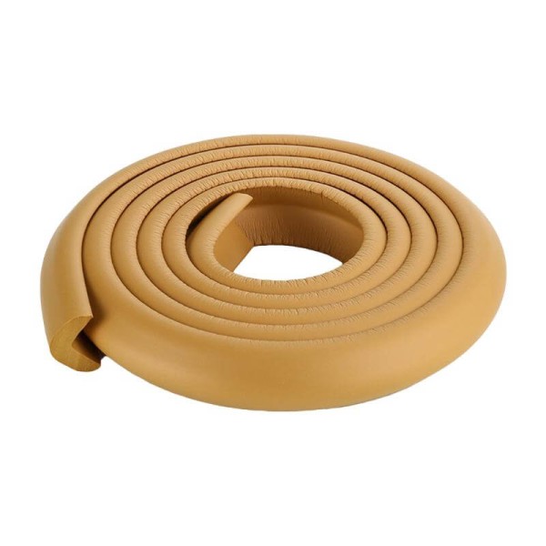 Corners protection strip, length 2 m, 35 mm, tables, baby's room, light brown color
